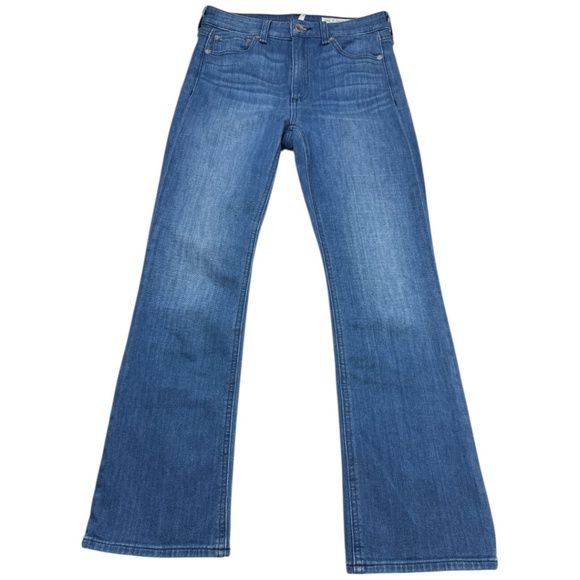 Rag & Bone Nina High-Rise Ankle Flare Jeans in Poppy 25 - Picture 1 of 11